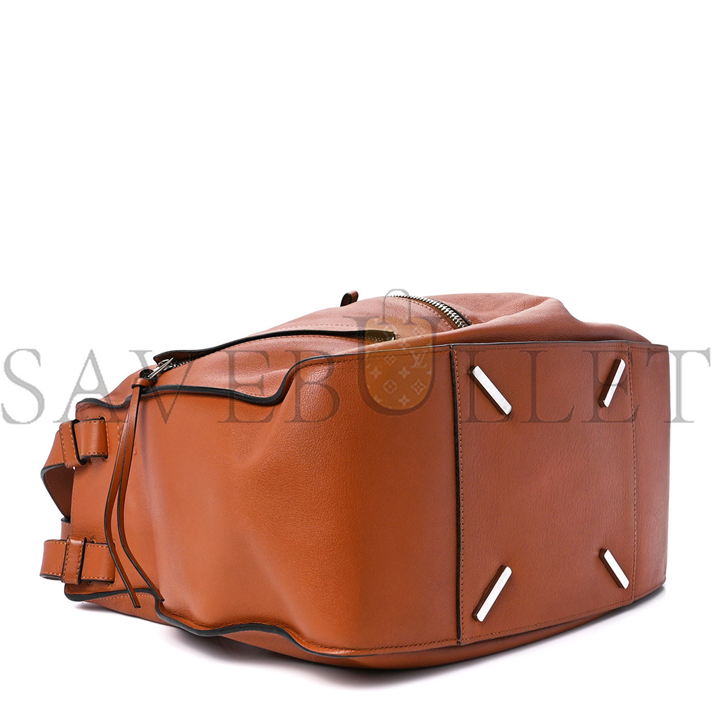 l*ew* calfskin medium hammock shoulder bag tan (34*28*17cm)