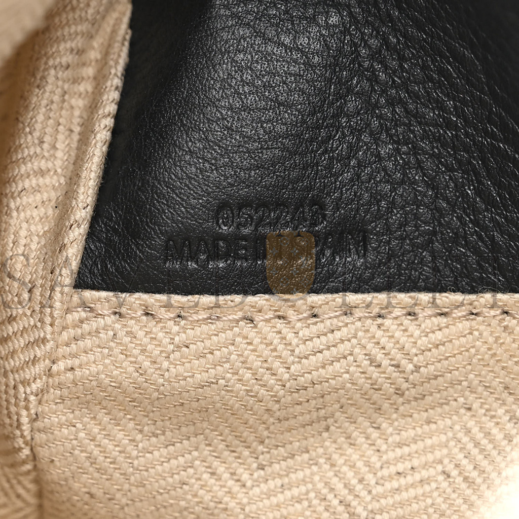 l*ew* calfskin small puzzle bag black (24*16.5*10.5cm)