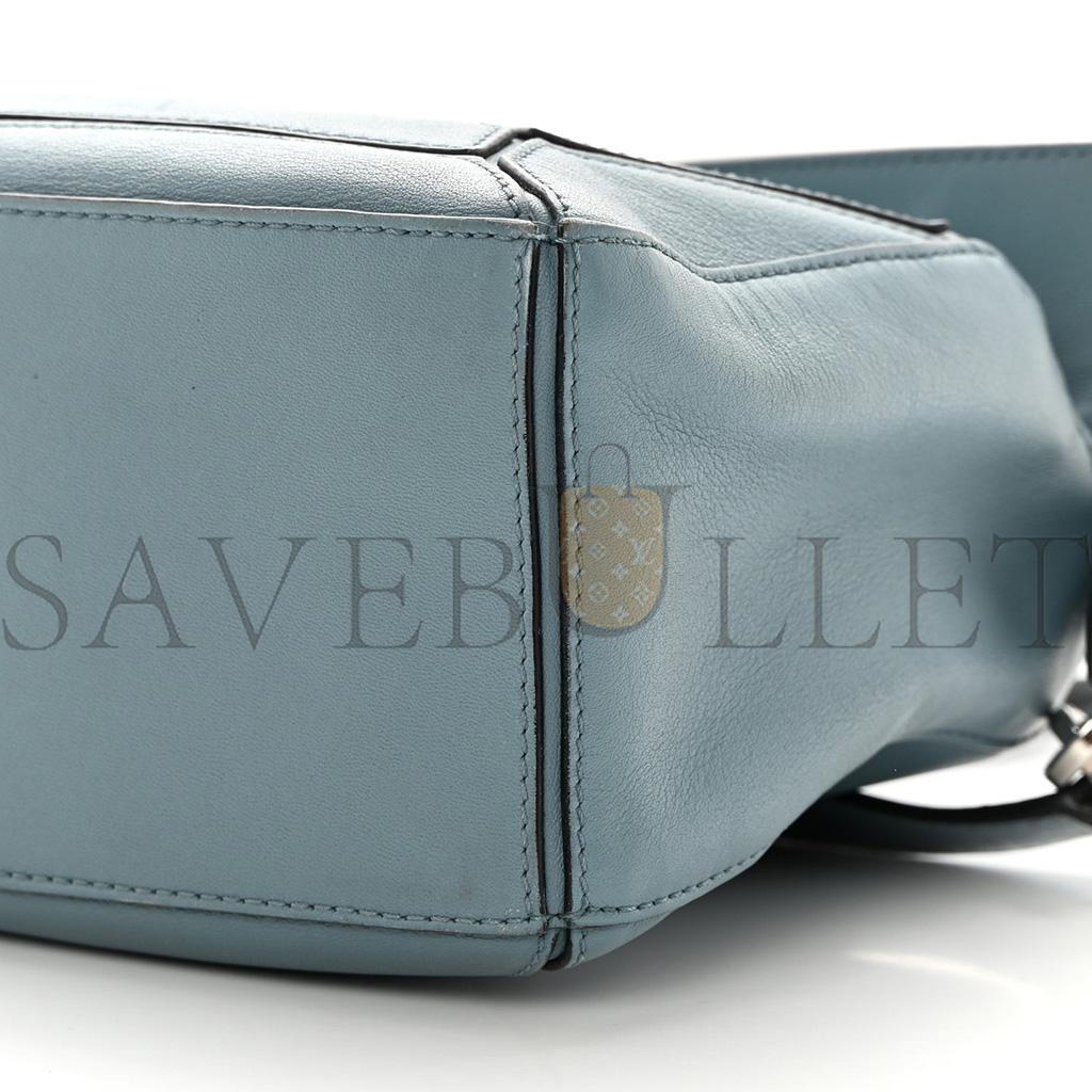 l*ew* calfskin small puzzle bag stone blue (24*16.5*10.5cm)