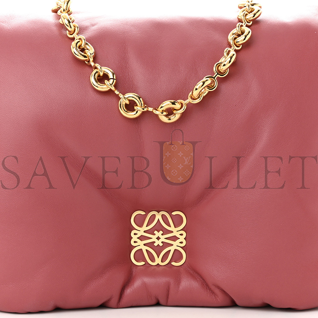 l*ew* lambskin goya puffer bag plumrose (23*18*5cm)