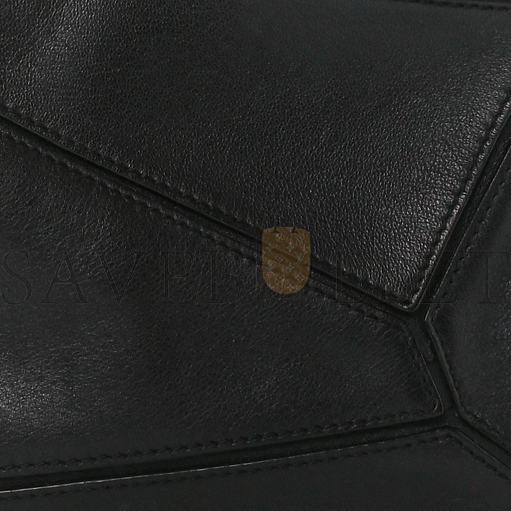 l*ew* calfskin medium puzzle bag black (29*19.5*14cm)