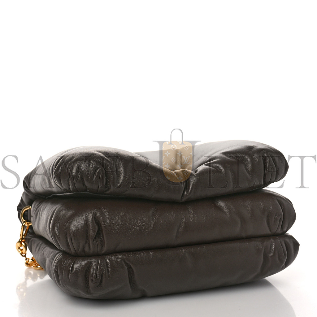 l*ew* lambskin goya puffer bag dark chocolate (23*17*8cm)