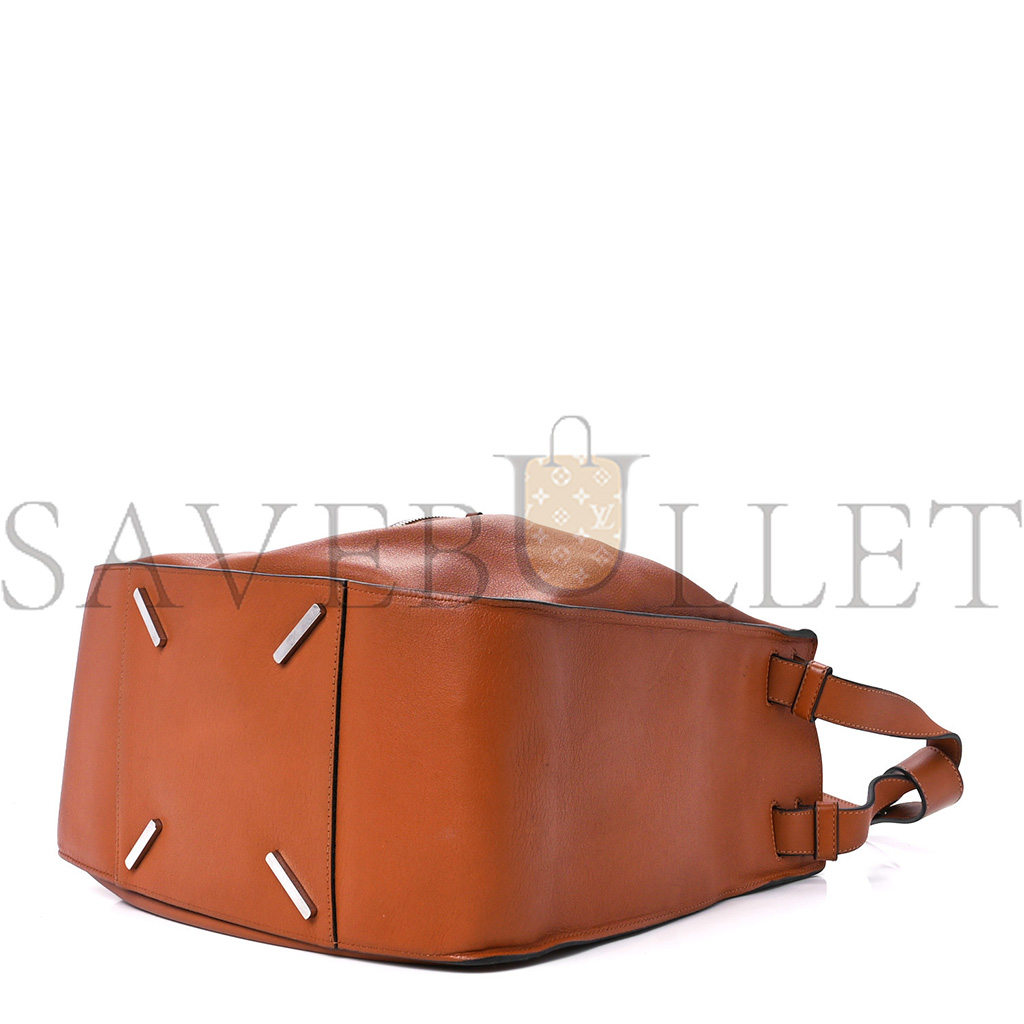 l*ew* calfskin medium hammock shoulder bag tan (34*28*17cm)