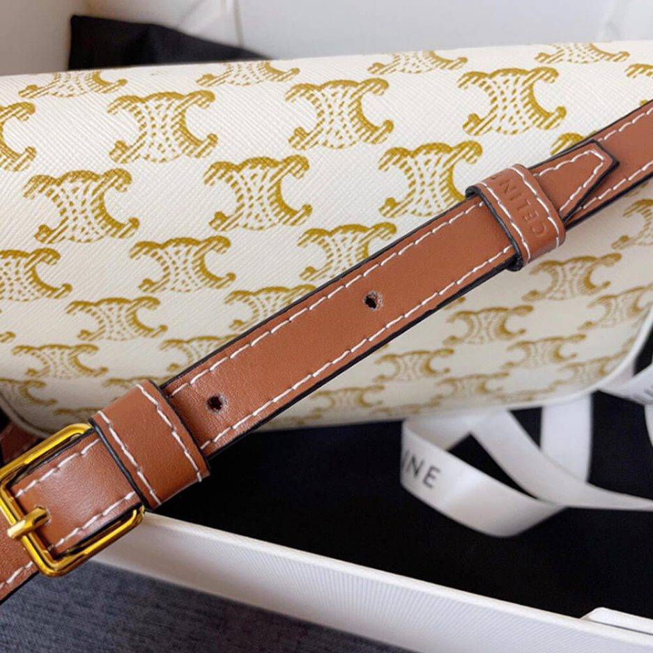 Ce**e triomphe shoulder bag 194142cuz.01bc (20cm*10cm*4cm)