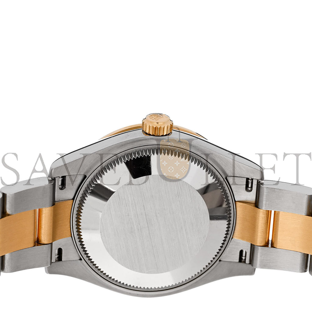 r*l*x stainless steel 18k yellow gold Di*m*nd black mother of pearl 31mm oyster perpetual datejust watch 278383rbr