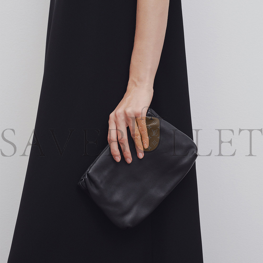 T*e R*w bourse clutch bag in leather black w1280l97blpl (26*17*6cm)