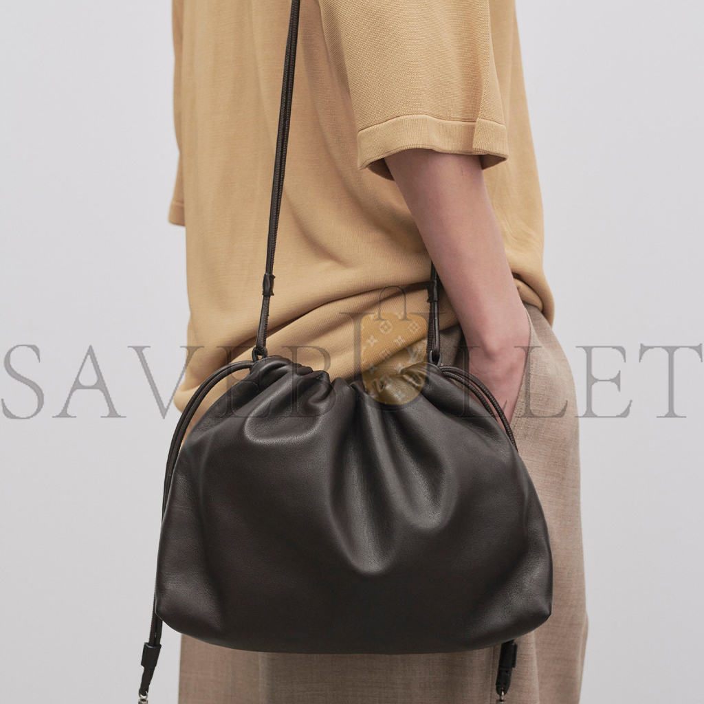 T*e R*w angy bag in leather dark brown w1620l108dbas (30*21*7cm)