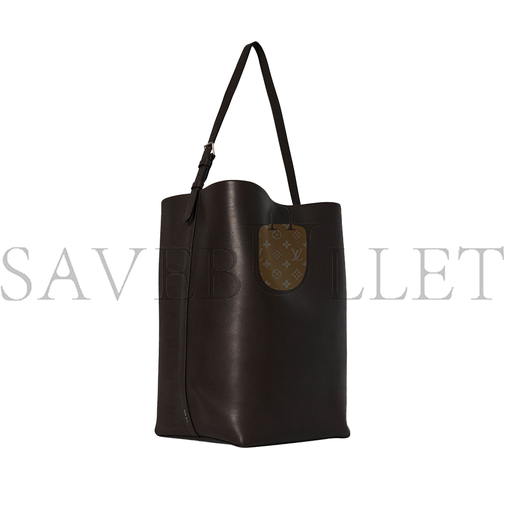 T*e R*w large ns shoulder bag in leather dark brown w1587l72dbp (43*38*20cm)
