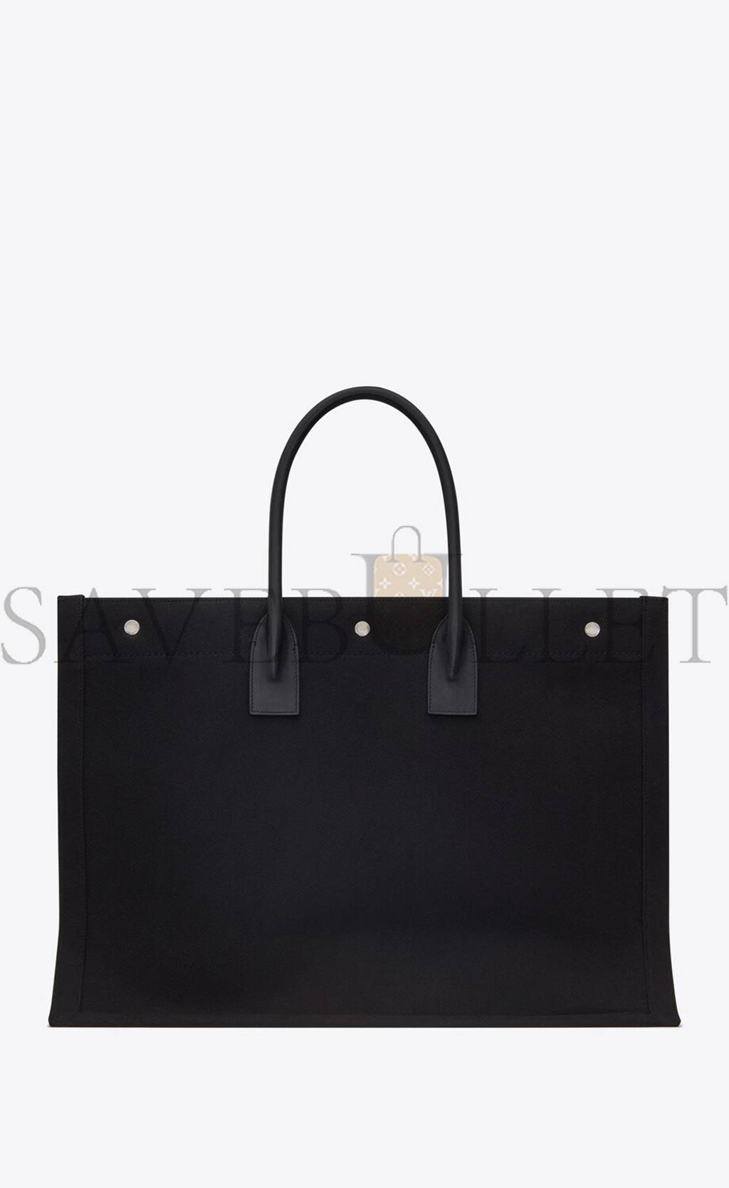Y*L rive gauche tote bag in linen and leather 49929096n9e1070 (48*36*16cm)