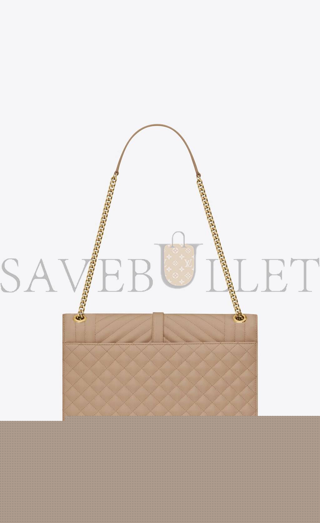 Y*L envelope large bag in mix matelassé grain de poudre embossed leather 600166bow912721 (31*22*7.5cm)