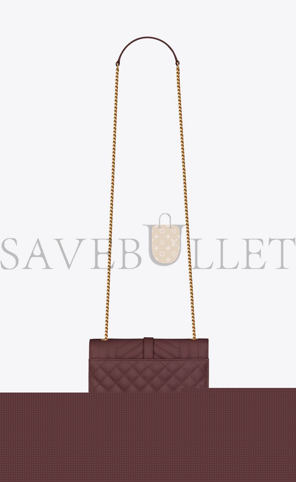 Y*L envelope small bag in mix matelassé grain de poudre embossed leather 600195bow916475 (21*13*6cm)