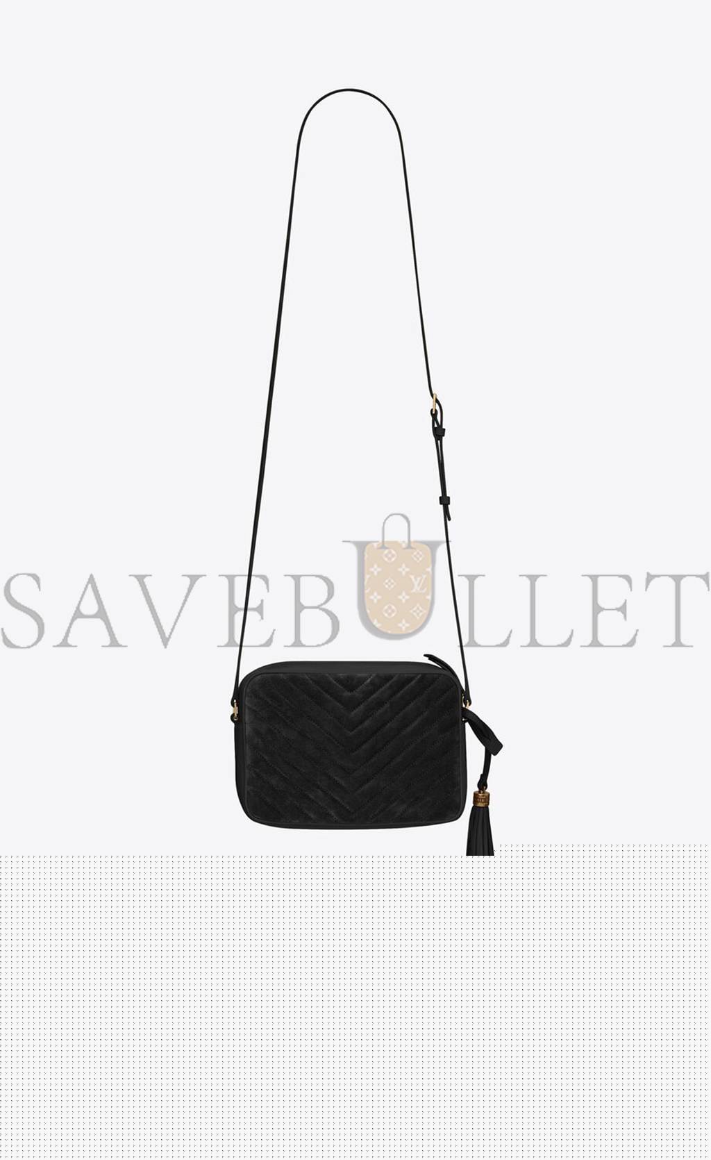 Y*L lou camera bag in quilted suede and smooth leather 612544c4bw71000 (23*16*6cm)