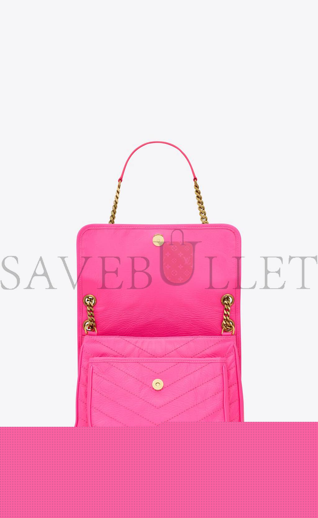 Y*L niki medium chain bag in crinkled lambskin 633158aaa6n5646 (28*20*8.5cm)