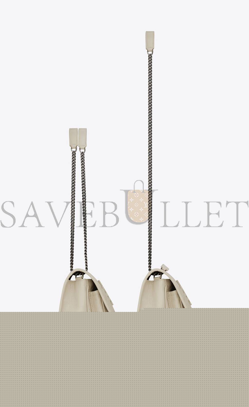 Y*L niki baby chain bag in crinkled vintage leather 6331600en049207 (21*16*7.5cm)