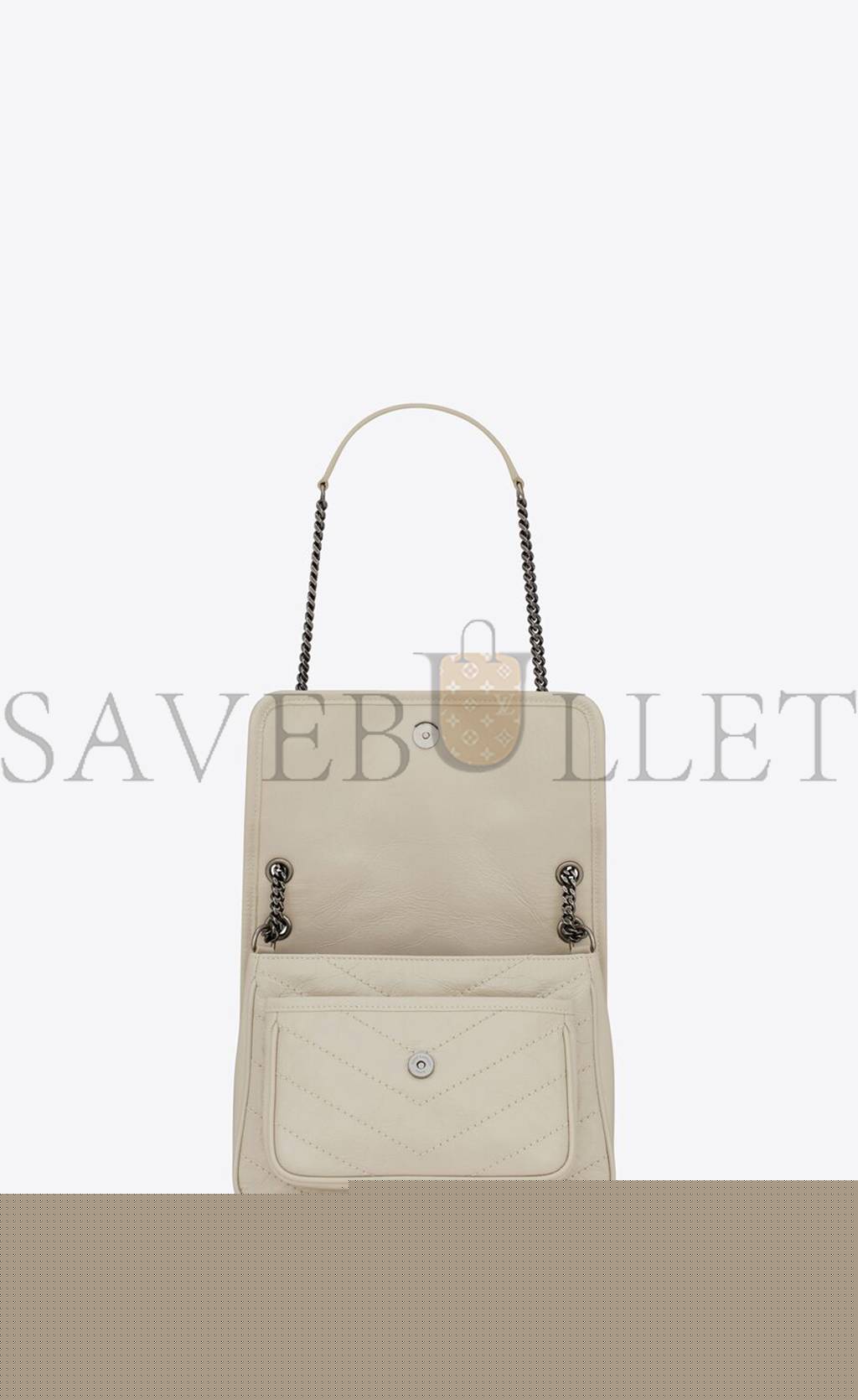 Y*L niki baby chain bag in crinkled vintage leather 6331600en049207 (21*16*7.5cm)