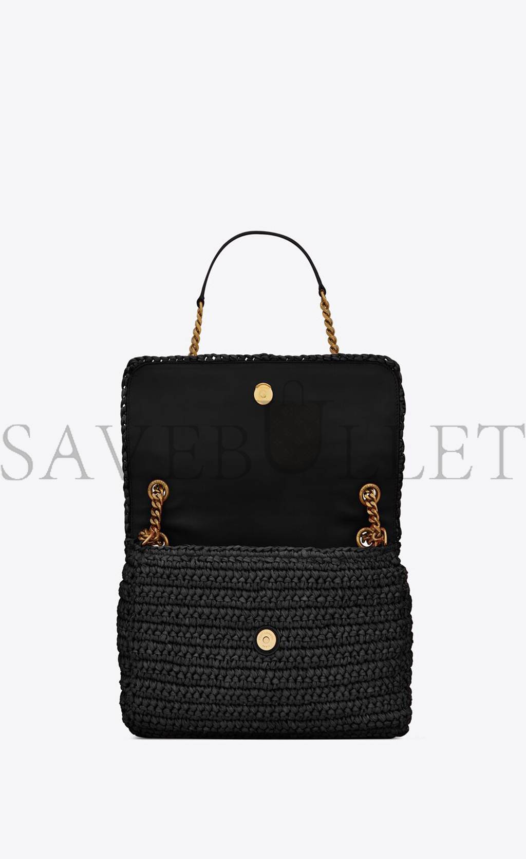 Y*L niki medium chain bag in raffia and leather 633187gg66w1000 (28*20*8.5cm)