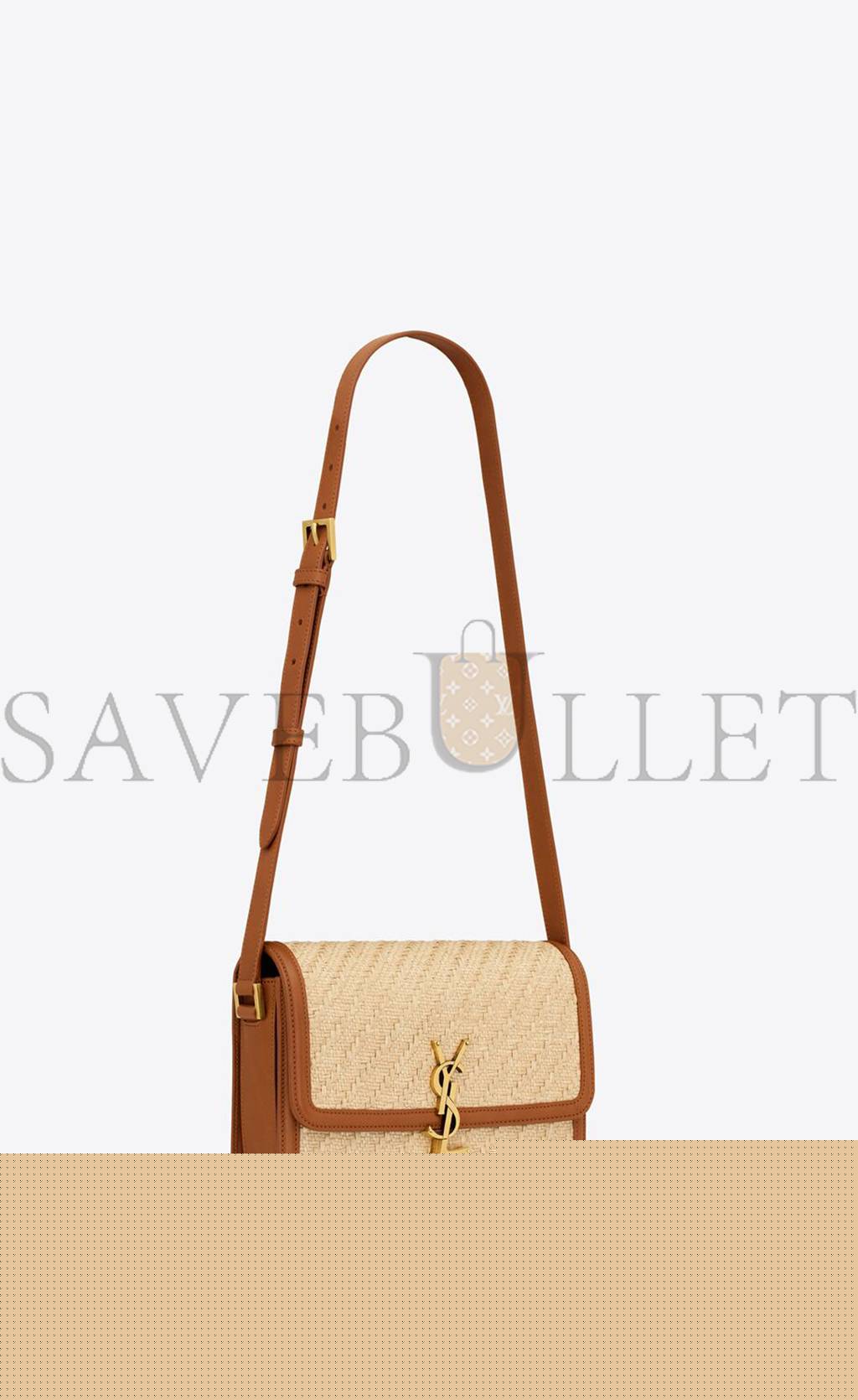 Y*L solferino medium satchel in raffia and vegetable-tanned leather 634305faa7d9783 (23*16*6cm)