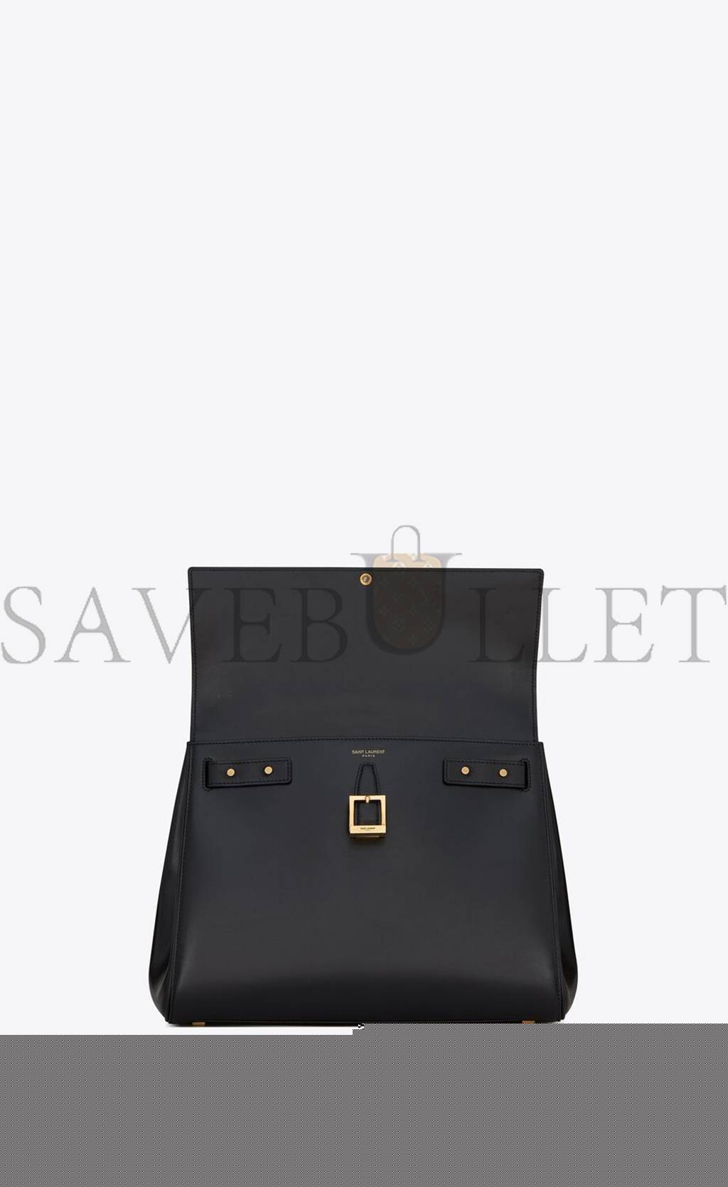 Y*L le fermoir top handle bag in shiny leather 6749882za0w1000 (30*22*12cm)