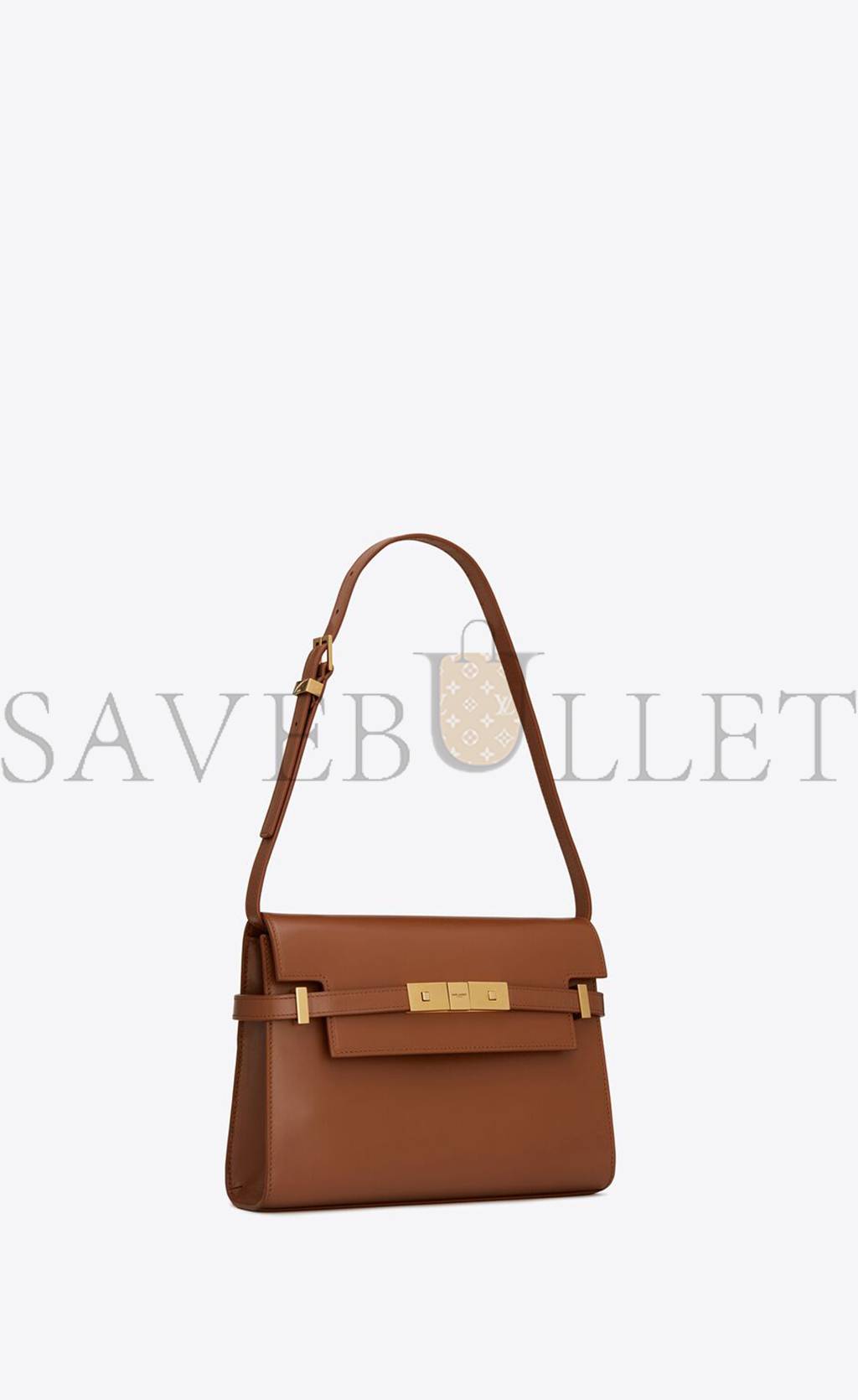 y*l manhattan small shoulder bag in box Sa**t Lau*nt leather 6756260sxpw6362 (24*17.5*6cm)
