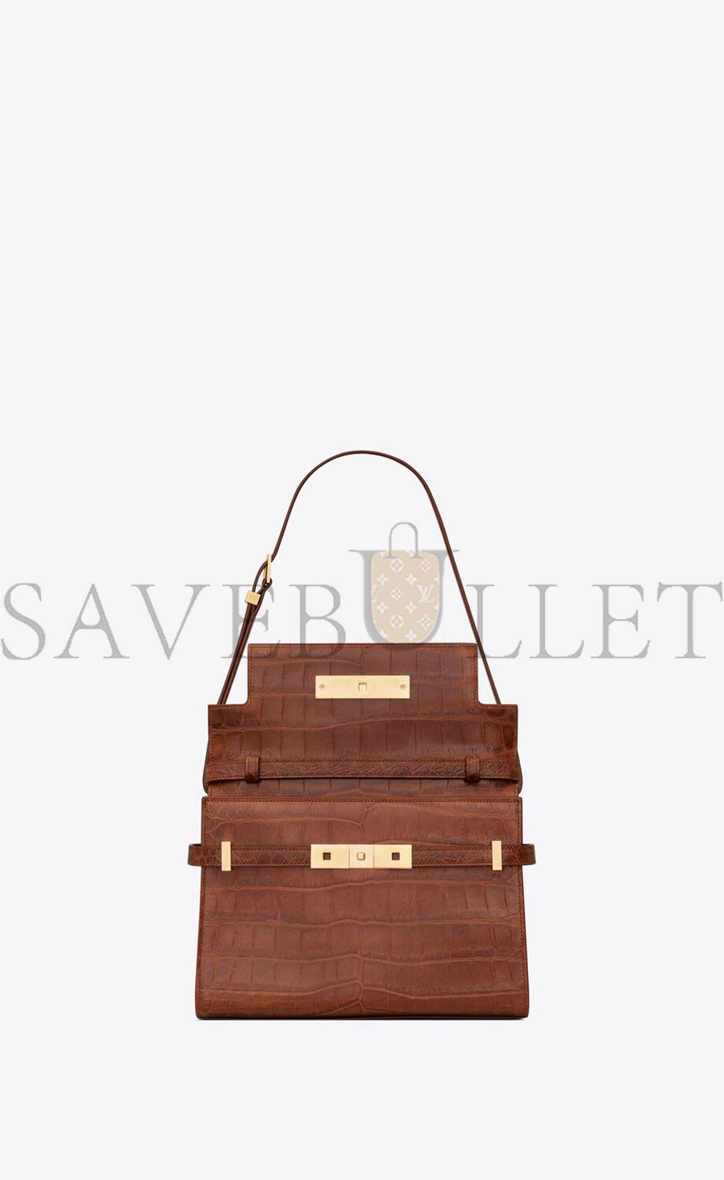 Y*L manhattan small shoulder bag in crocodile-embossed leather 675626aaaoh2591 (24*17.5*6cm)