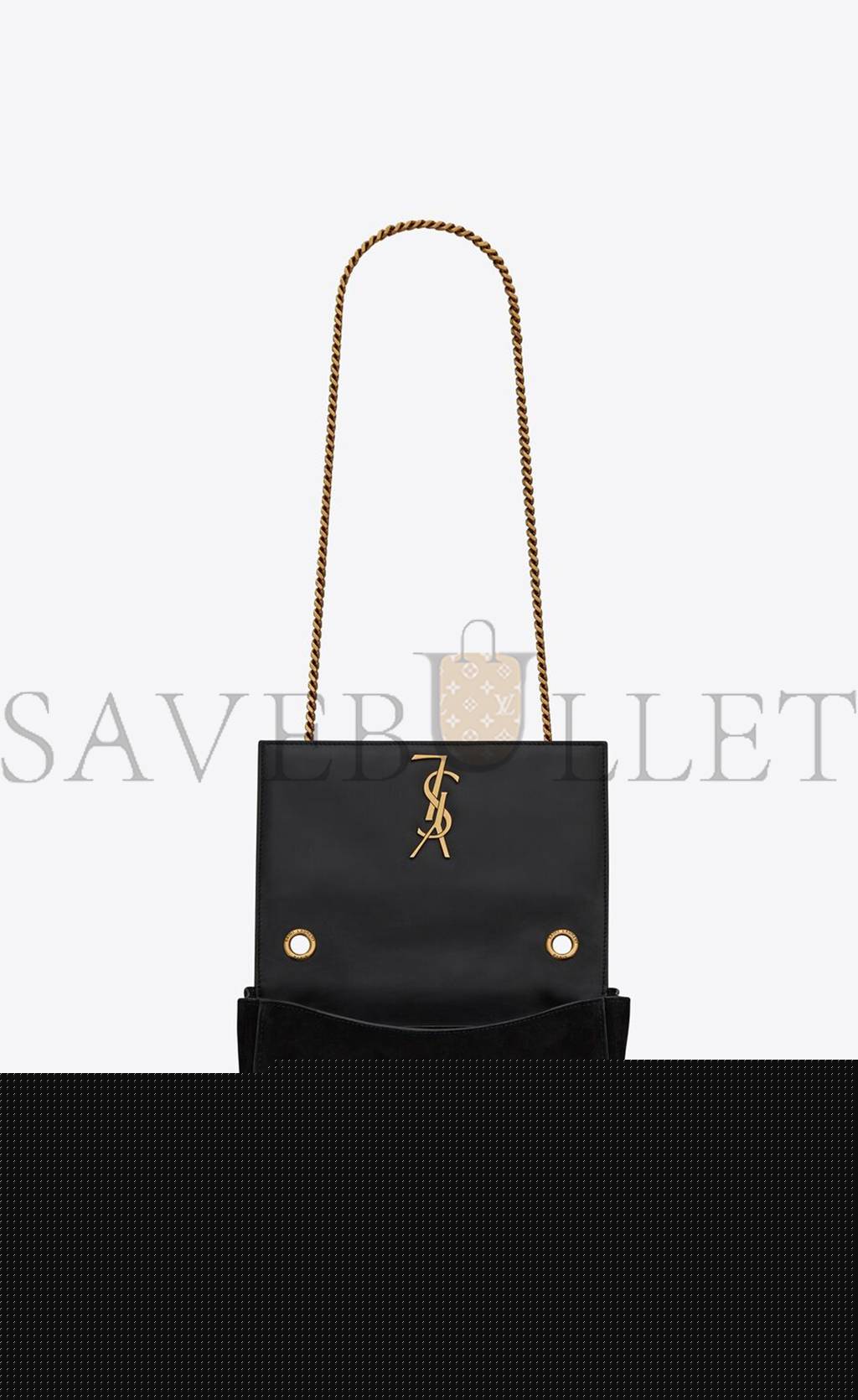 y*l kate small S*pplereversible chain bag in suede and leather 7212500ud7w1000 (22*14.5*6cm)
