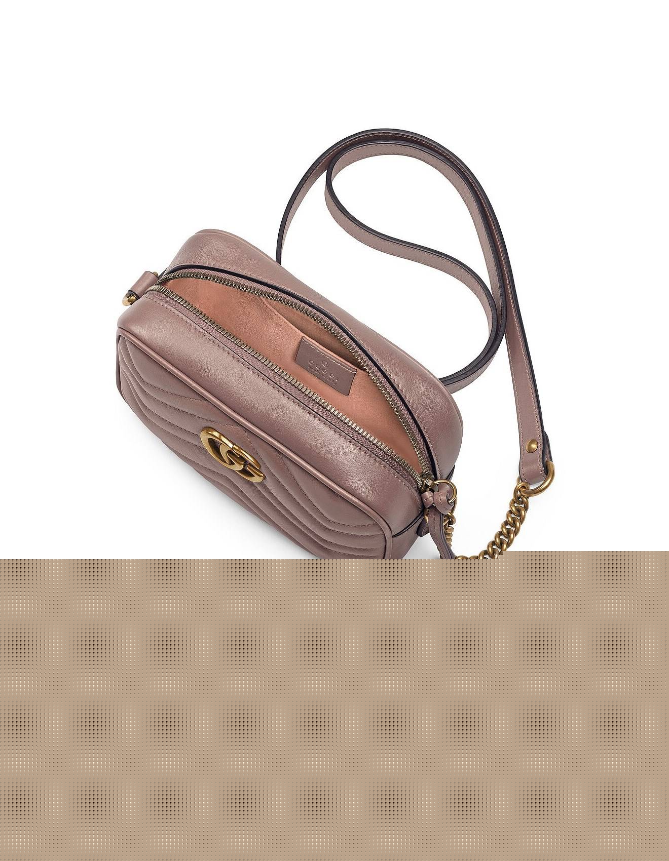 G*u*i gg marmont matelassÉ mini bag 448065(18*12*6cm)