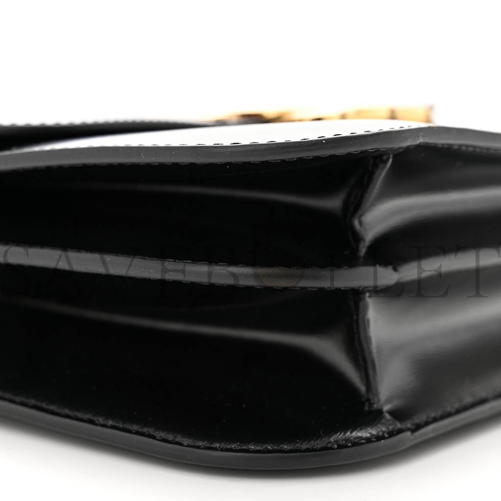 Ce**e shiny calfskin college triomphe black (20*16*6cm)