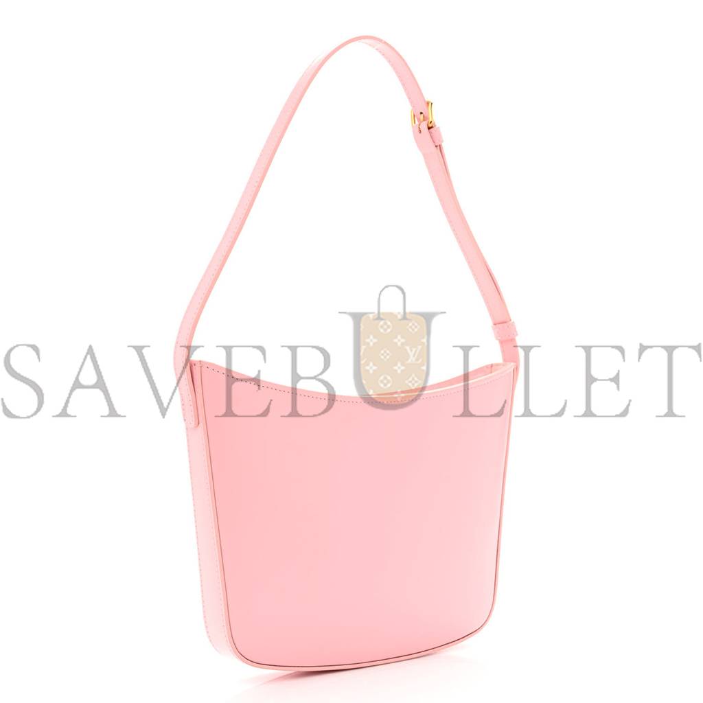 Ce**e shiny calfskin medium croque bag pink (20*16*3cm)
