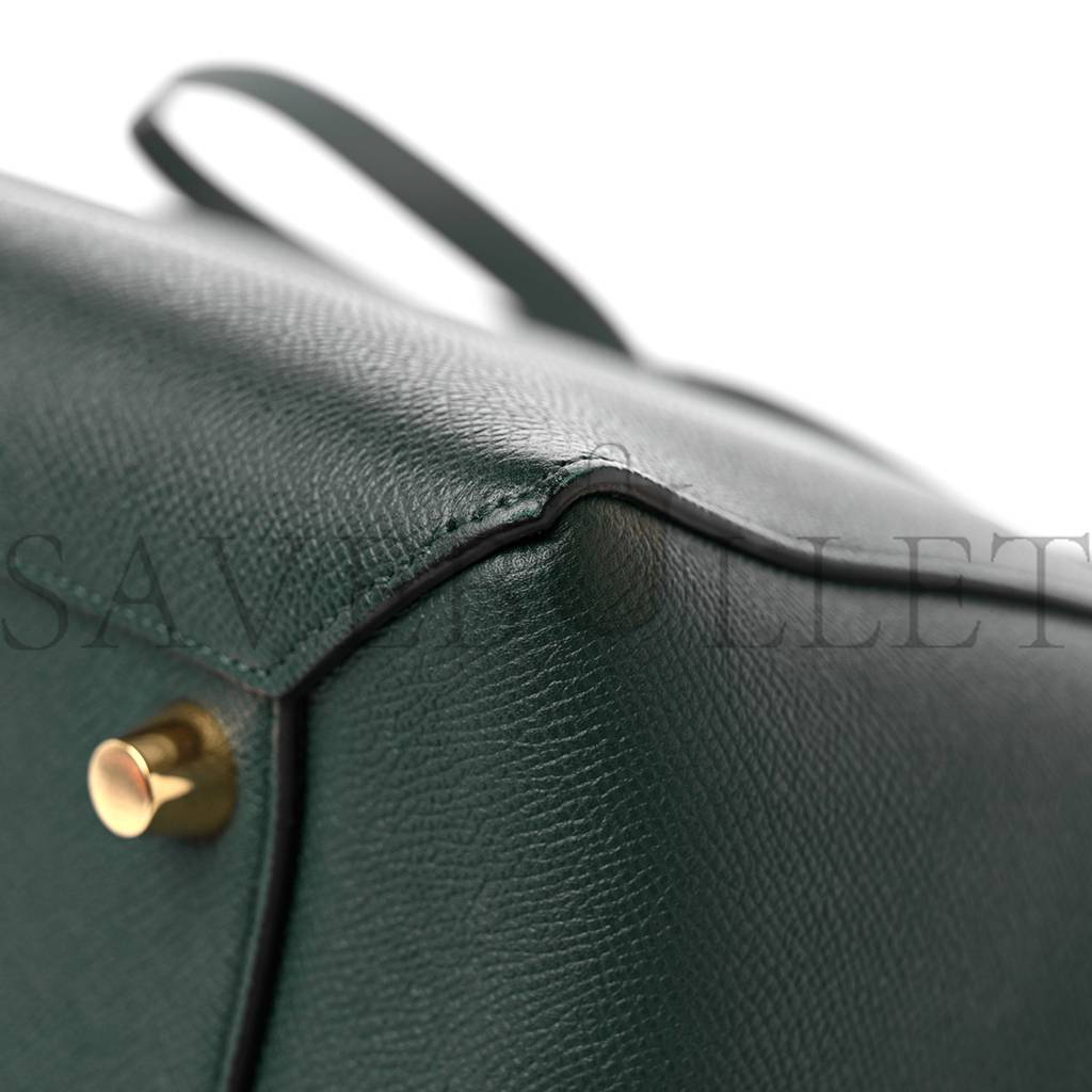 Ce**e grained calfskin mini belt bag amazone (28*22*17cm)