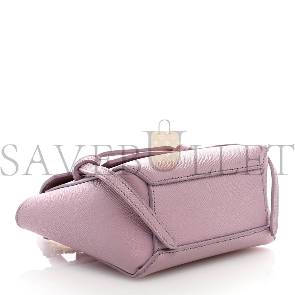 Ce**e grained calfskin pico belt bag rose quartz (17*15*9cm)