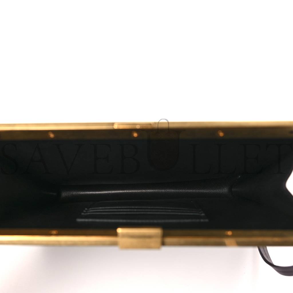 Ce**e smooth calfskin mini clasp bag bordeaux (23*20*3cm)