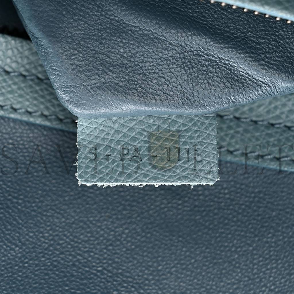 Ce**e grained calfskin medium phantom luggage sky blue (30*29*25cm)