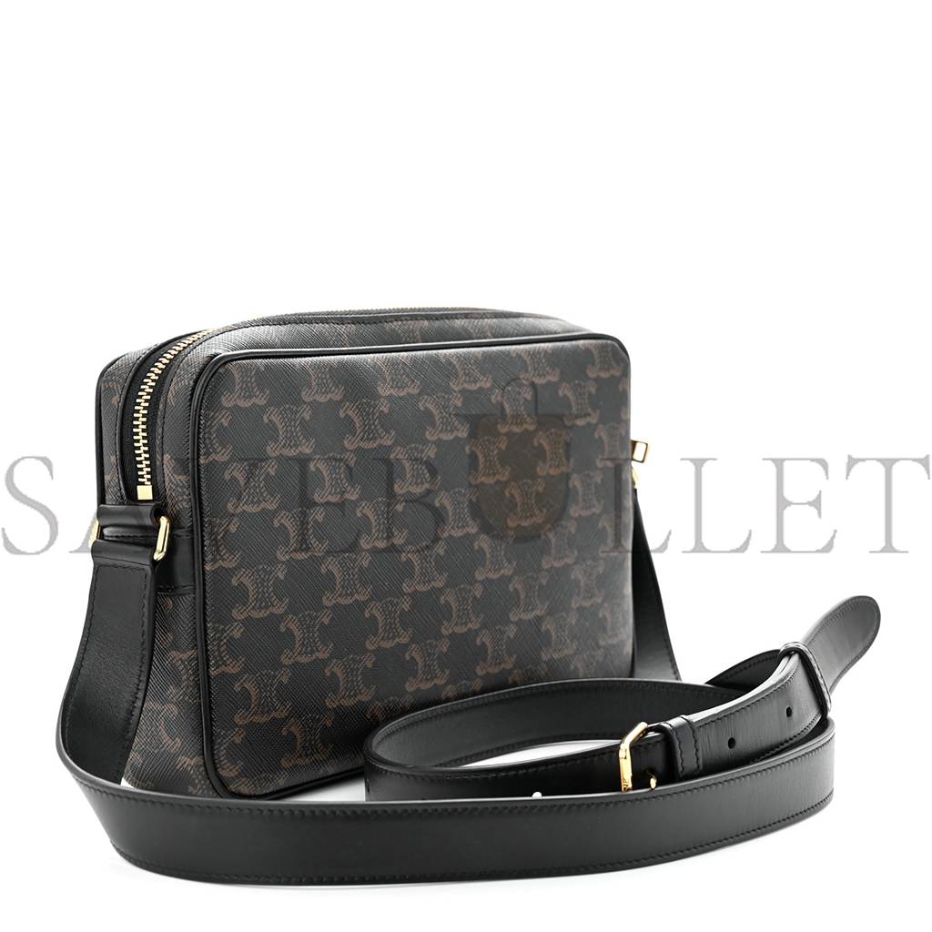 Ce**e triomphe canvas medium messenger bag black (23*15*5cm)