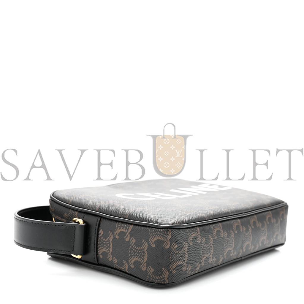 Ce**e triomphe canvas medium messenger bag black (23*15*5cm)