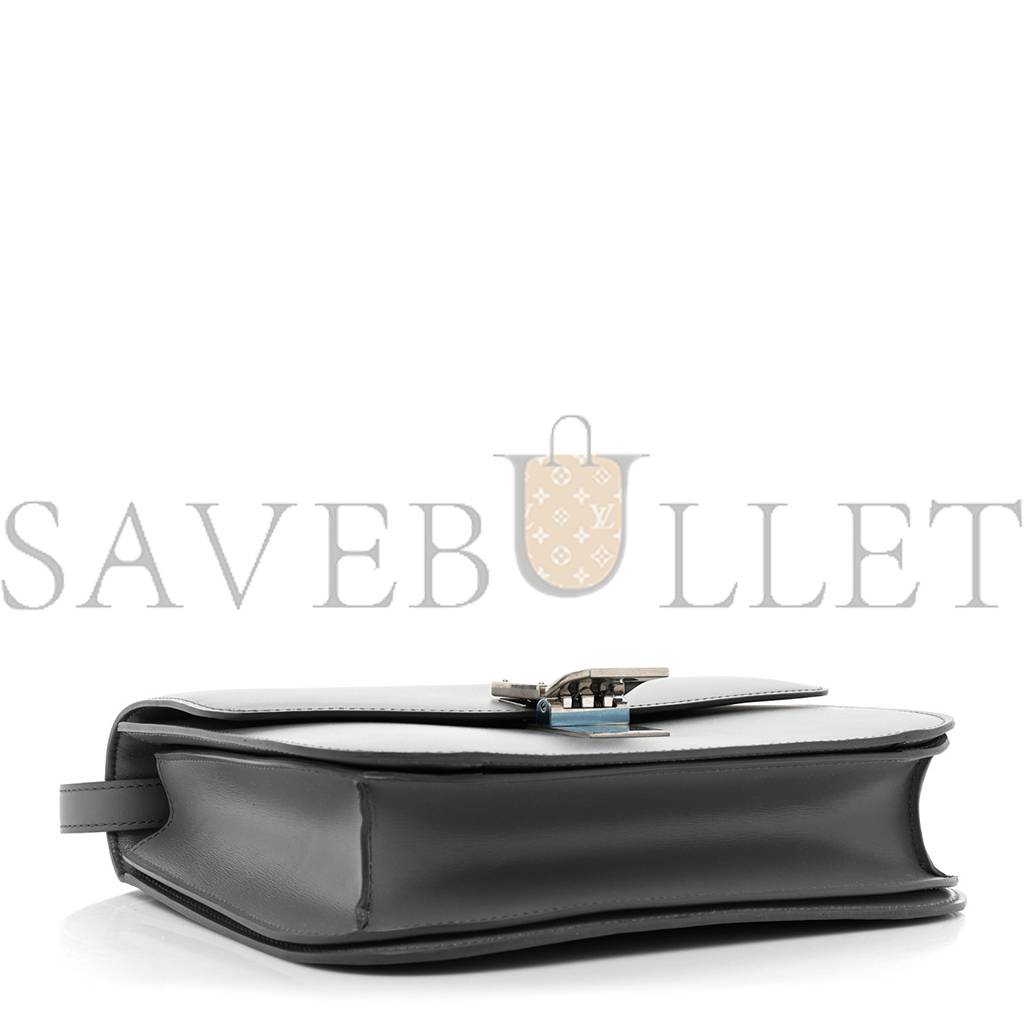 Ce**e box calfskin medium classic box flap bag zinc (23*18*6cm)