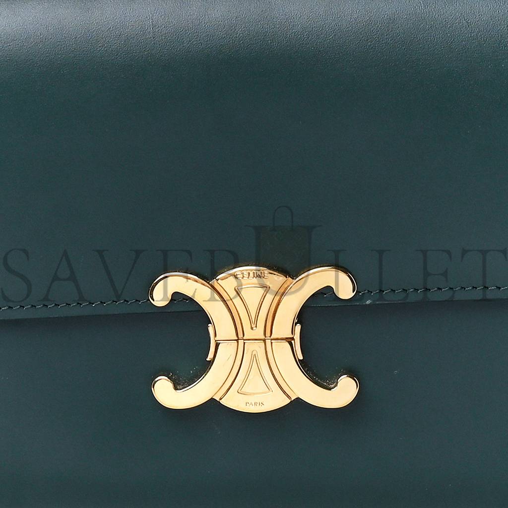 Ce**e shiny calfskin medium triomphe amazone (22*16*7cm)