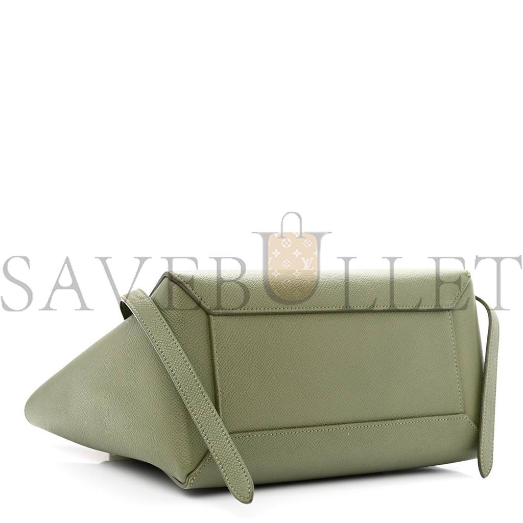 Ce**e grained calfskin micro belt bag army green (23*22*13cm)