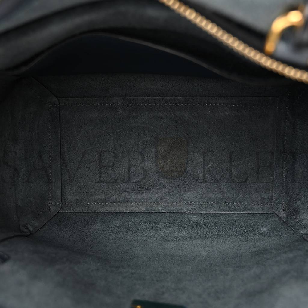 Ce**e baby grained calfskin micro belt bag navy blue (23*21*13cm)