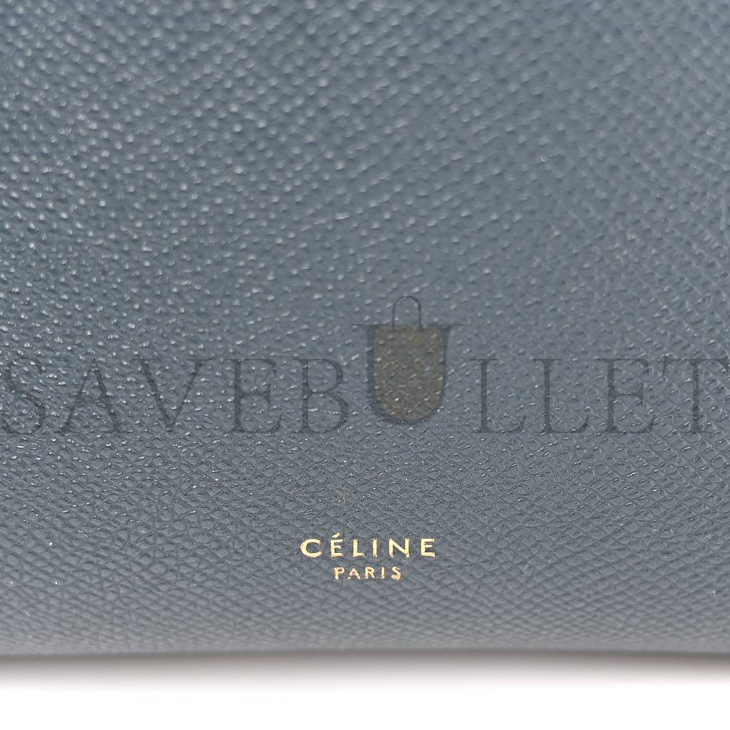 Ce**e baby grained calfskin micro belt bag navy blue (23*21*13cm)