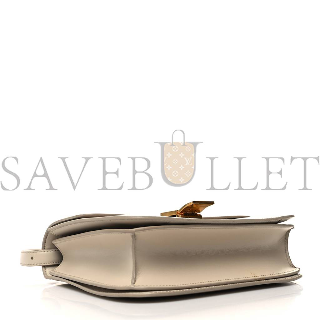 Ce**e box calfskin medium classic box flap bag powder (23*18*6cm)