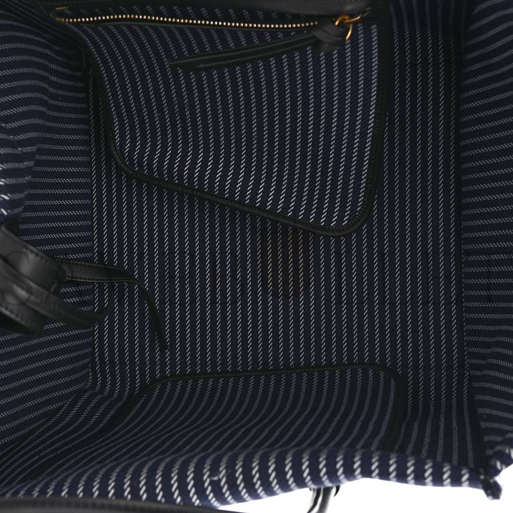 Ce**e cotton canvas striped medium phantom luggage blue white (30*28*25cm)