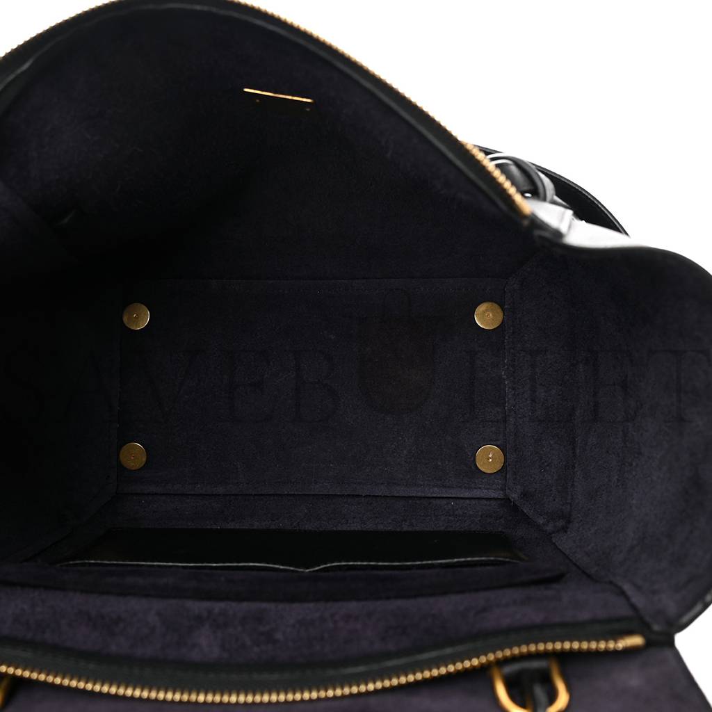 Ce**e grained calfskin mini belt bag black (28*24*16cm)