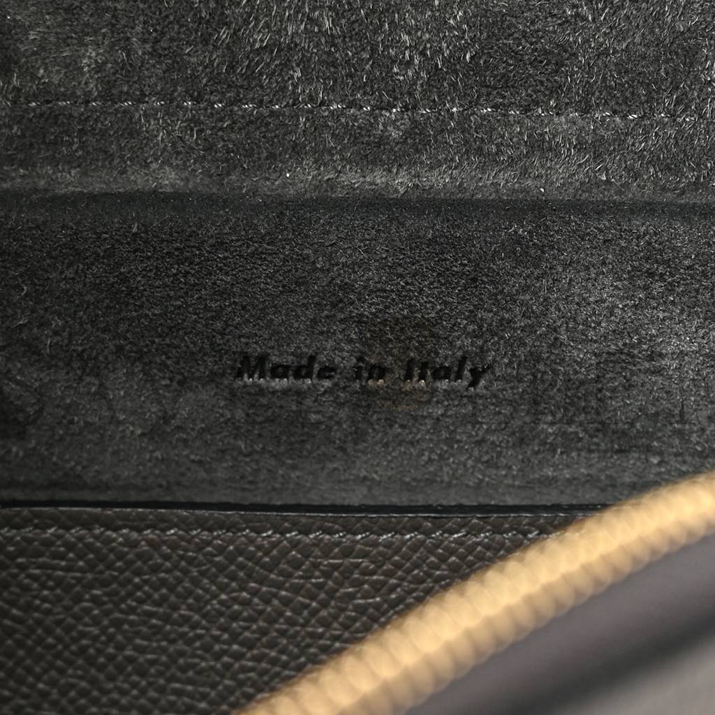 Ce**e baby grained calfskin micro belt bag grey (23*21*13cm)