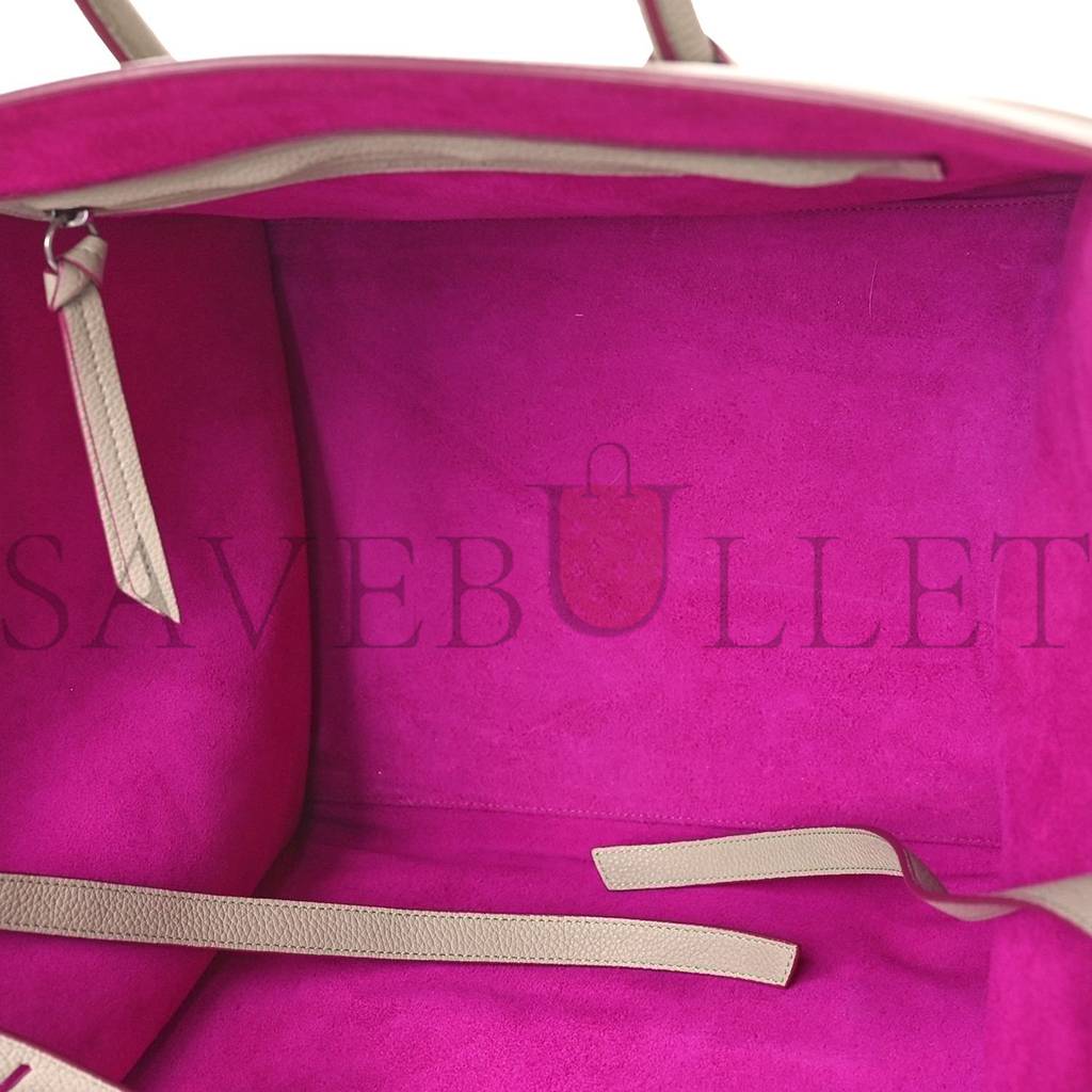 Ce**e baby grained calfskin medium phantom luggage beige (30*28*25cm)