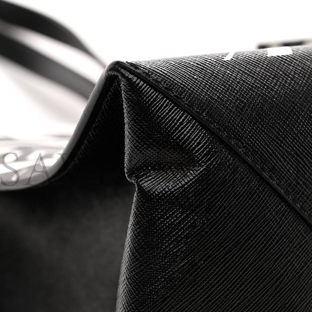 Ce**e crocodile embossed calfskin large phantom luggage black (34*32*25cm)