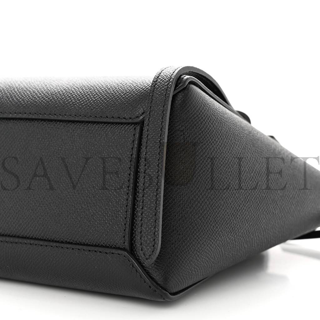 Ce**e grained calfskin nano belt bag black (20*15*10cm)