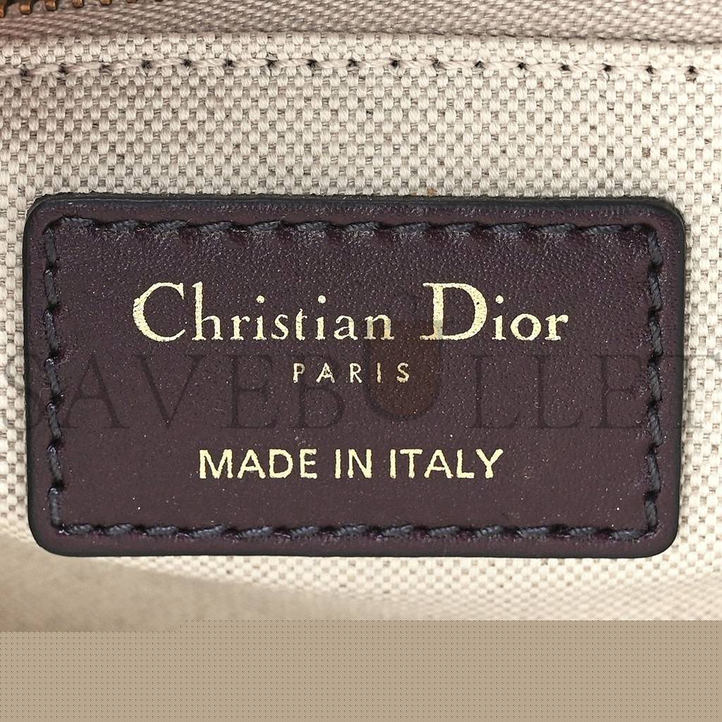 D*or oblique D*oraddict flap bag burgundy (24*17*5.1cm)