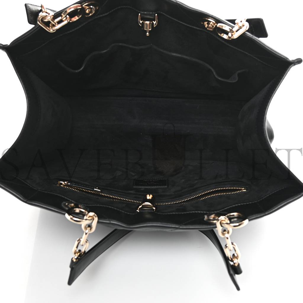 D*or calfskin archicannage medium essential tote black (36*27*17.1cm)