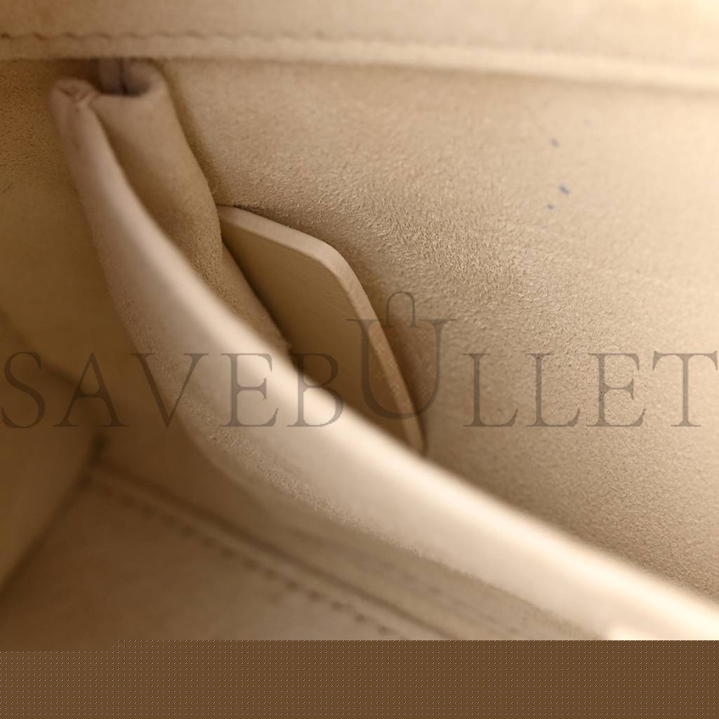 D*or lambskin cannage medium lady d-joy latte (26*14*5.7cm)