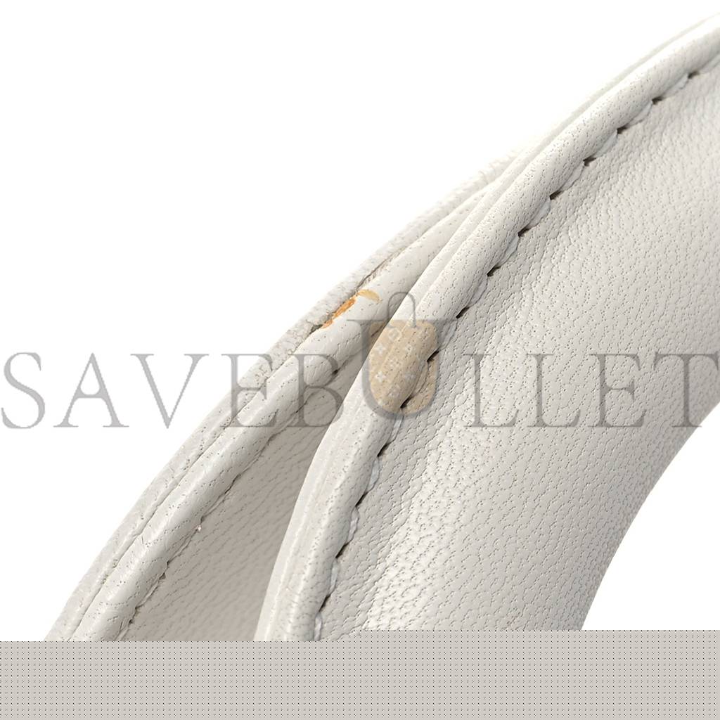 D*or lambskin cannage mini lady D*or white (17*15*7.6cm)